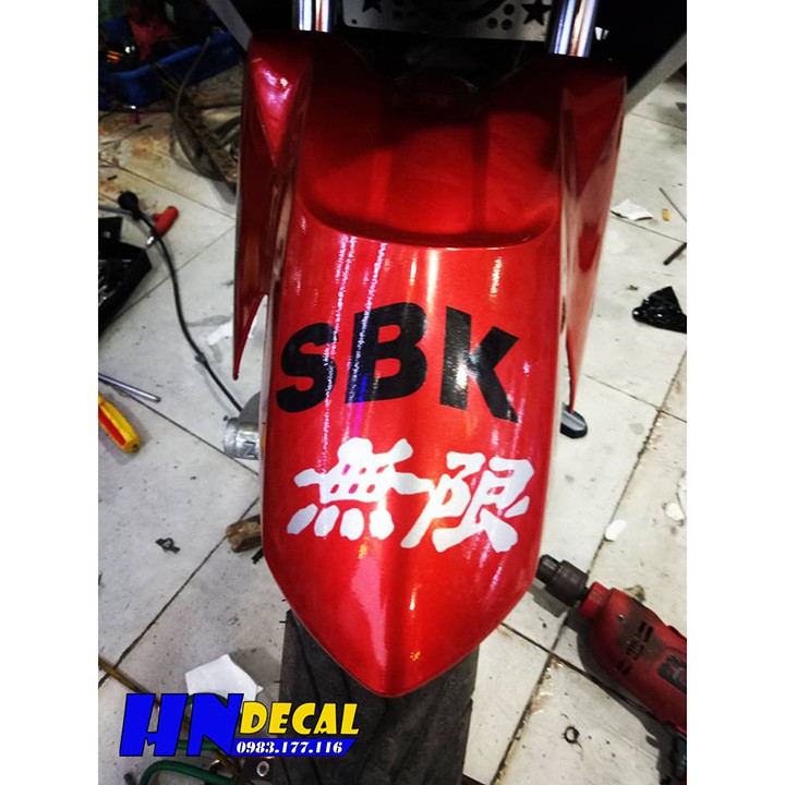 Tem Trùm Ex 135 Đỏ Trắng SBK