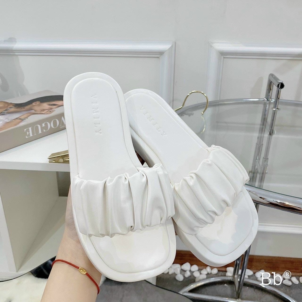 Dép quai ngang nhún bèo độn đế mã C4