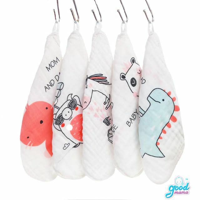 Khăn Sữa Xô 6 Lớp Cao Cấp Goodmama(Set 5 Chiếc)