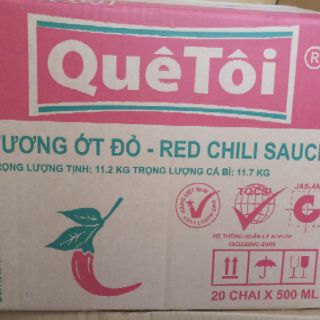 Tương ớt Đỏ MISA NEW chai 500ml (tem mới Misa new)