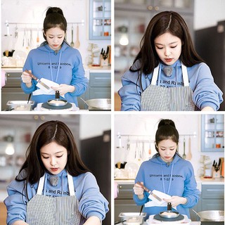Áo hoodie tay dài kiểu blackpink jennie họa tiết kỳ lân phong cách Hàn Quốc dành cho nữ