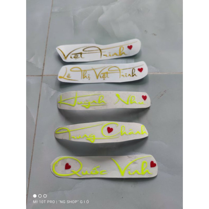 Tem Decal màu Xi Đồng, Xi Bạc