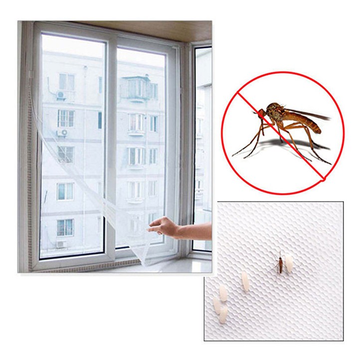Lưới Chống Muỗi Và Côn Trùng Cho Cửa Sổ - Rèm cửa trang trí chống muỗi sợi lưới thủy tinh 1.3m x 1.5m