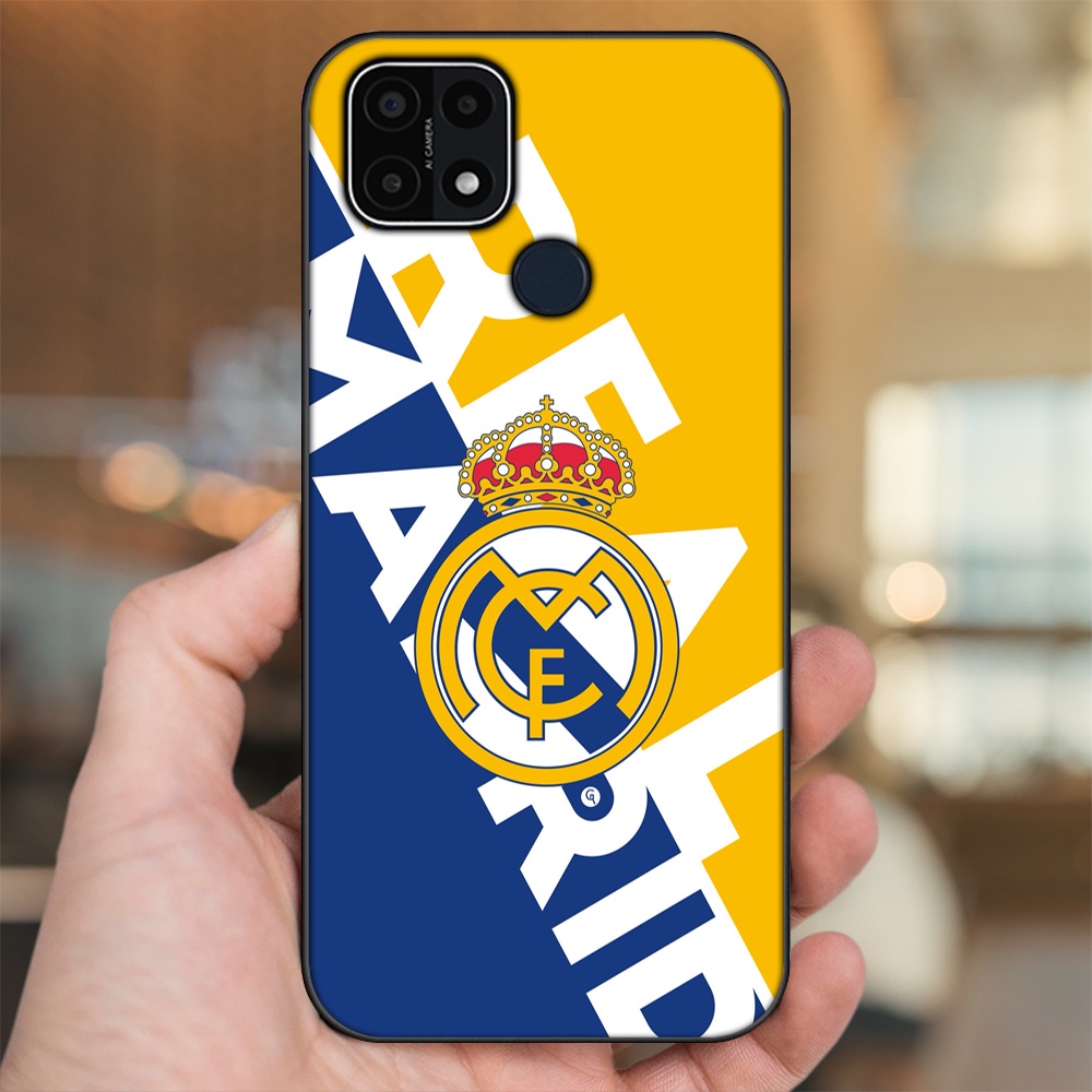 Ốp lưng Oppo A15, A15s viền đen in hình Real Madrid