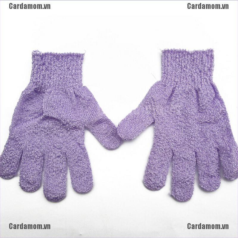 {carda} 1PC Bath Glove Shower Scrubber Back Scrub Exfoliating Body Massage Sponge Gloves{LJ}