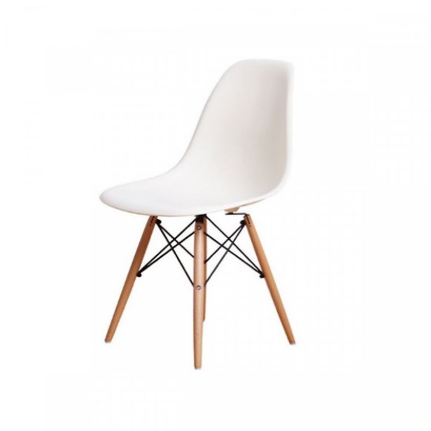 Ghế Nhựa Chân Gỗ Eames | BigBuy360 - bigbuy360.vn