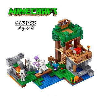 ARENA Bộ Đồ Chơi Lego Xếp Hình Minecraft Cho Bé