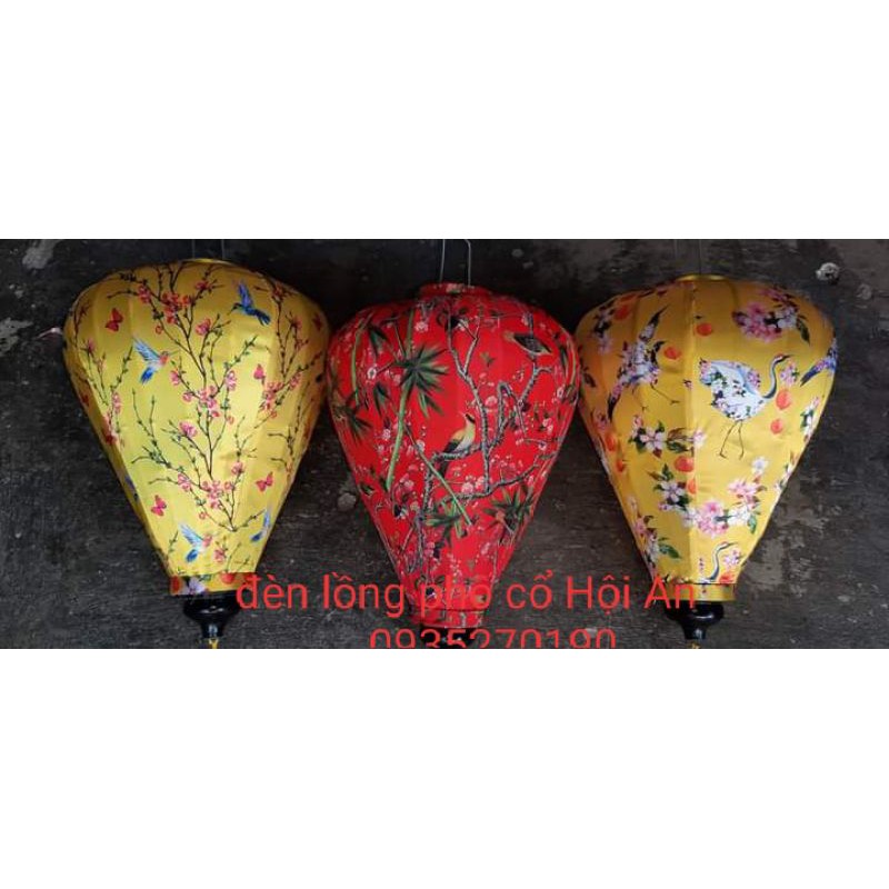 Đèn lồng hội an vải phi in joaj tiết 3d size 45
