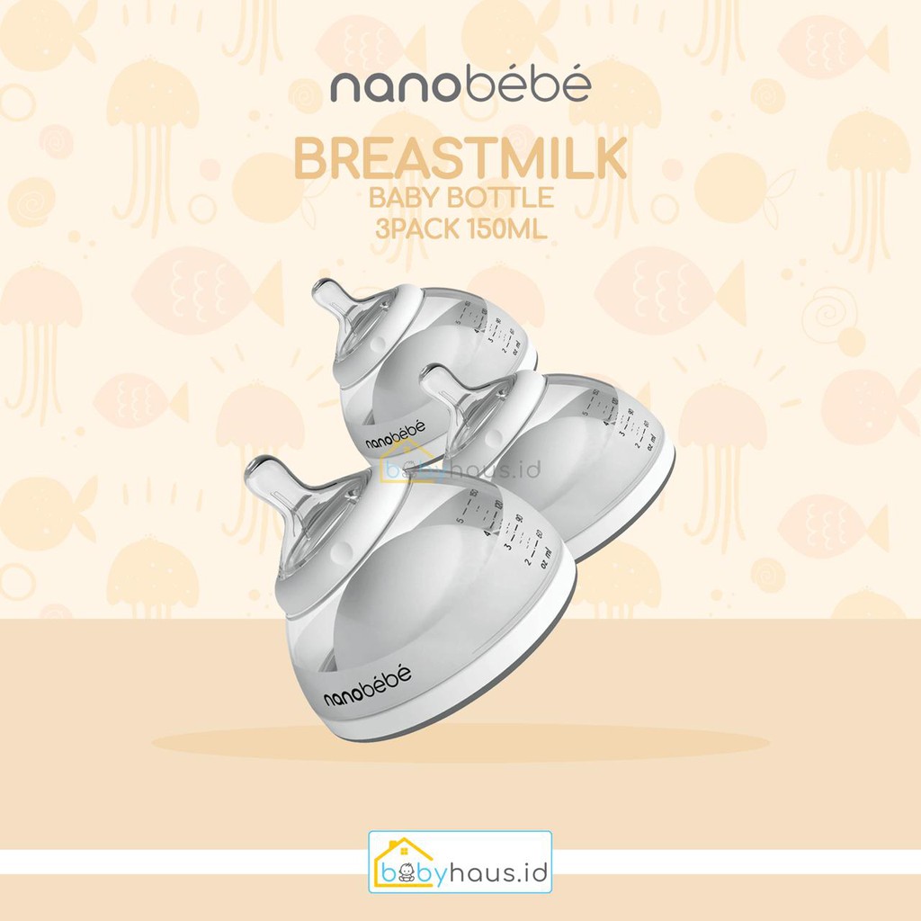 Bình Sữa Nanobebe - 150ml Cao Cấp Cho Bé