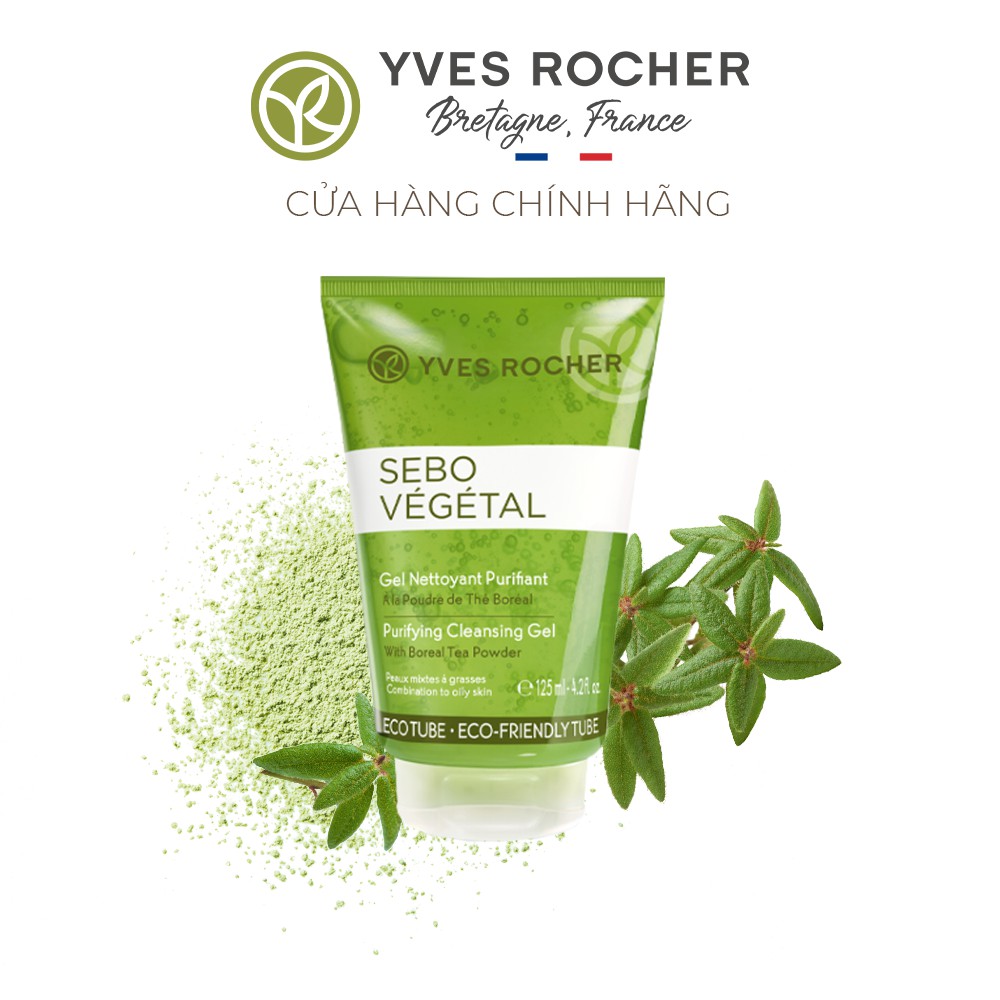 Gel Rửa Mặt Yves Rocher Purifying Cleansing Gel 125ml