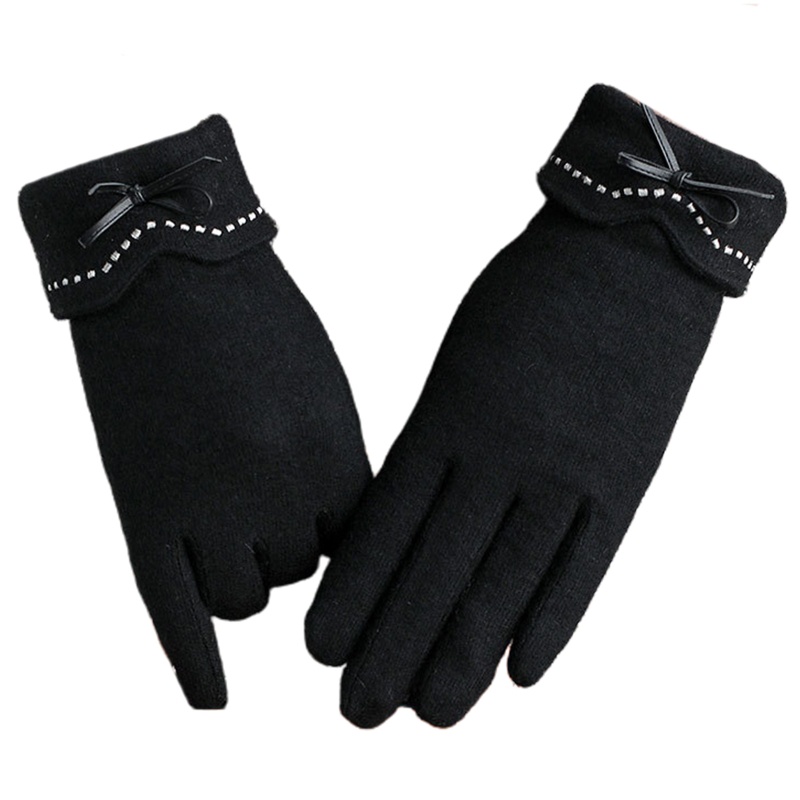 Găng Tay Lông Nhung Giữ Ấm Mùa Đông Có Thể Dùng Màn Hình Cảm Ứng Dễ Thương Dành Cho Nữ