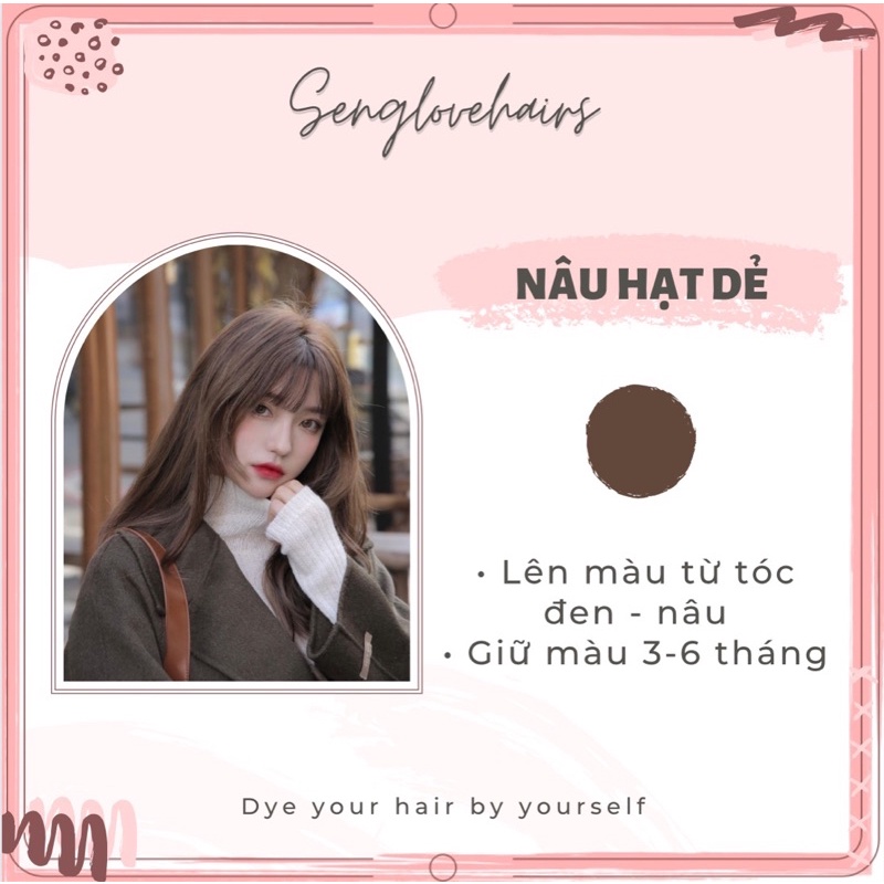 Thuốc nhuộm tóc màu NÂU HẠT DẺ