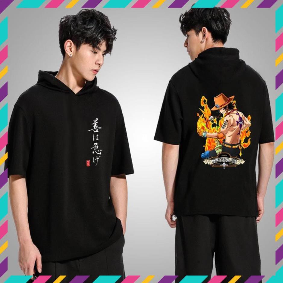 RẺ VÔ ĐICH- RẺ VÔ ĐỊCH- (SALE) BST áo thun Hoodie tay lửng One Piece - Anime có mũ cực ngầu