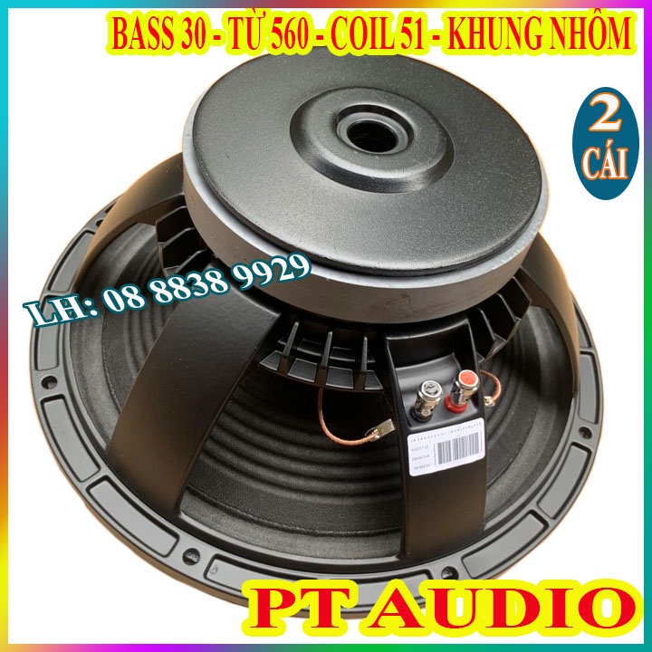 CẶP CỦ LOA RỜI BASS 30 KHUNG NHÔM MARTIN TỪ 156 CÔN 51 GÂN VẢI CAO CẤP - GIÁ 2 CHIẾC