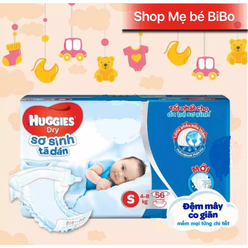 [ MẪU MỚI ] TÃ DÁN HUGGIES S56 DƯỚI 8KG