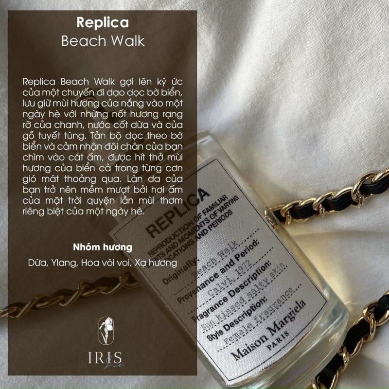 -𝑺𝒄𝒆𝒏𝒕𝒔𝒂𝒊𝒈𝒐𝒏- Nước hoa mùa hè nhẹ nhàng Replica Beach Walk EDT 10ml
