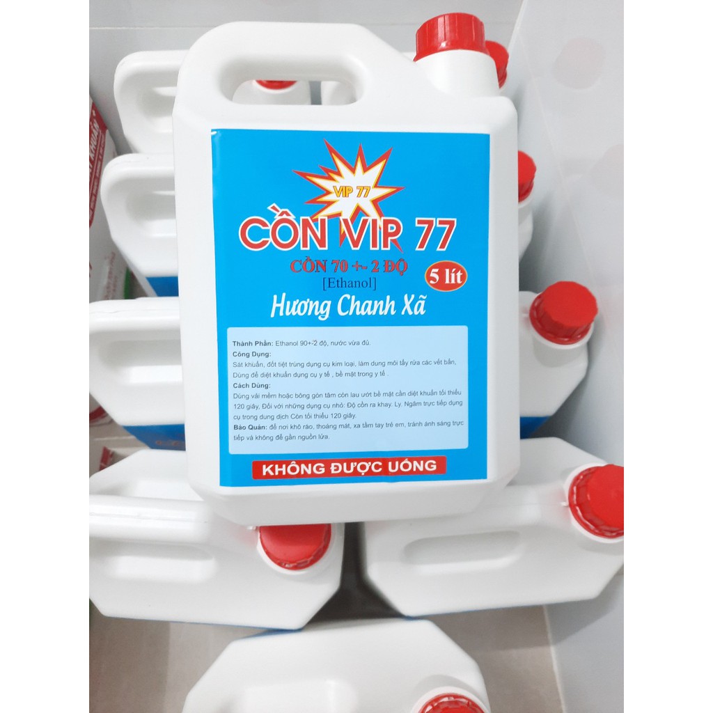 CỒN VIP 77 CAN 5 LÍT (THƠM CHANH XÃ MỚI)