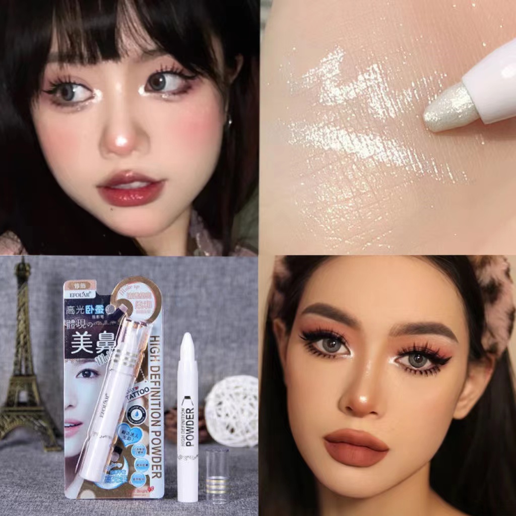 Efolar Thỏi Kem Bắt Sáng Tạo Khối Trang Điểm Tạo Hiệu Ứng Lấp Lánh Ánh Kim Cương Làm Sáng Khuôn Mặt