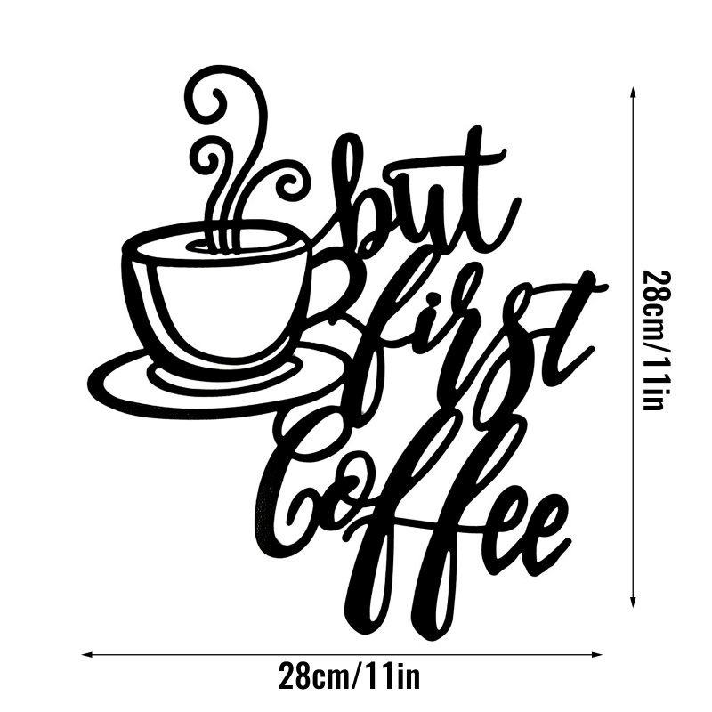 Chữ Kim Loại Màu Đen Treo Tường Trang Trí Quán Cà Phê / Nhà Bếp / Khách Sạn