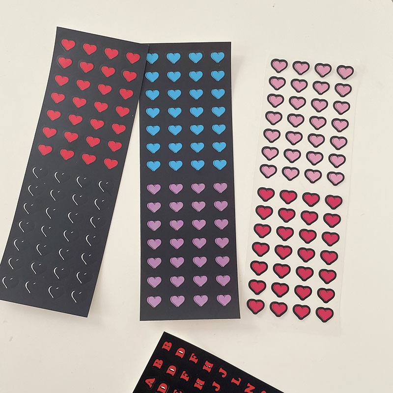 Nhãn dán hình trái tim chữ cái xinh xắn dùng trang trí