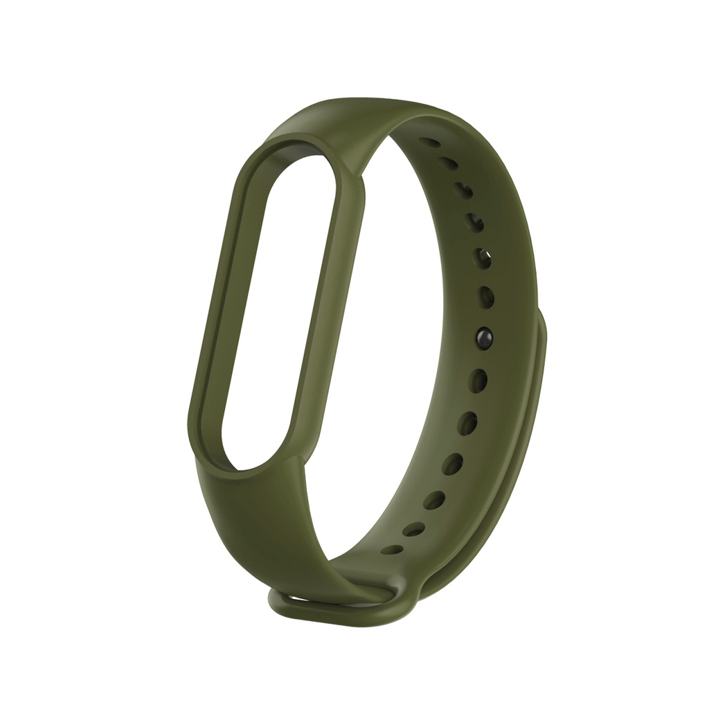 Dây Đeo Thay Thế Chất Liệu Silicon Màu Trơn Dành Cho Xiaomi Mi Band 5 / Miband 6