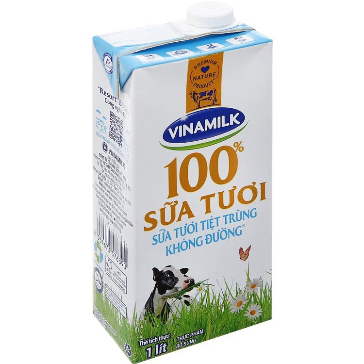 Sữa tươi có đường Vinamilk hộp 1L (đủ 3 vị)