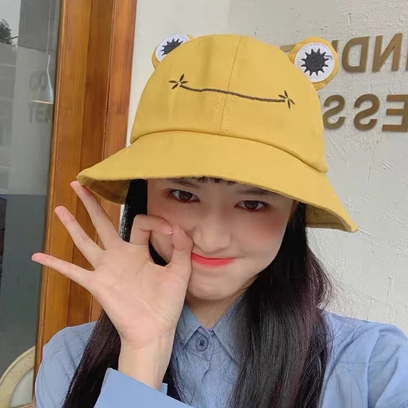 Nón Bucket Hình Chú Ếch Đáng Yêu Cho Nữ