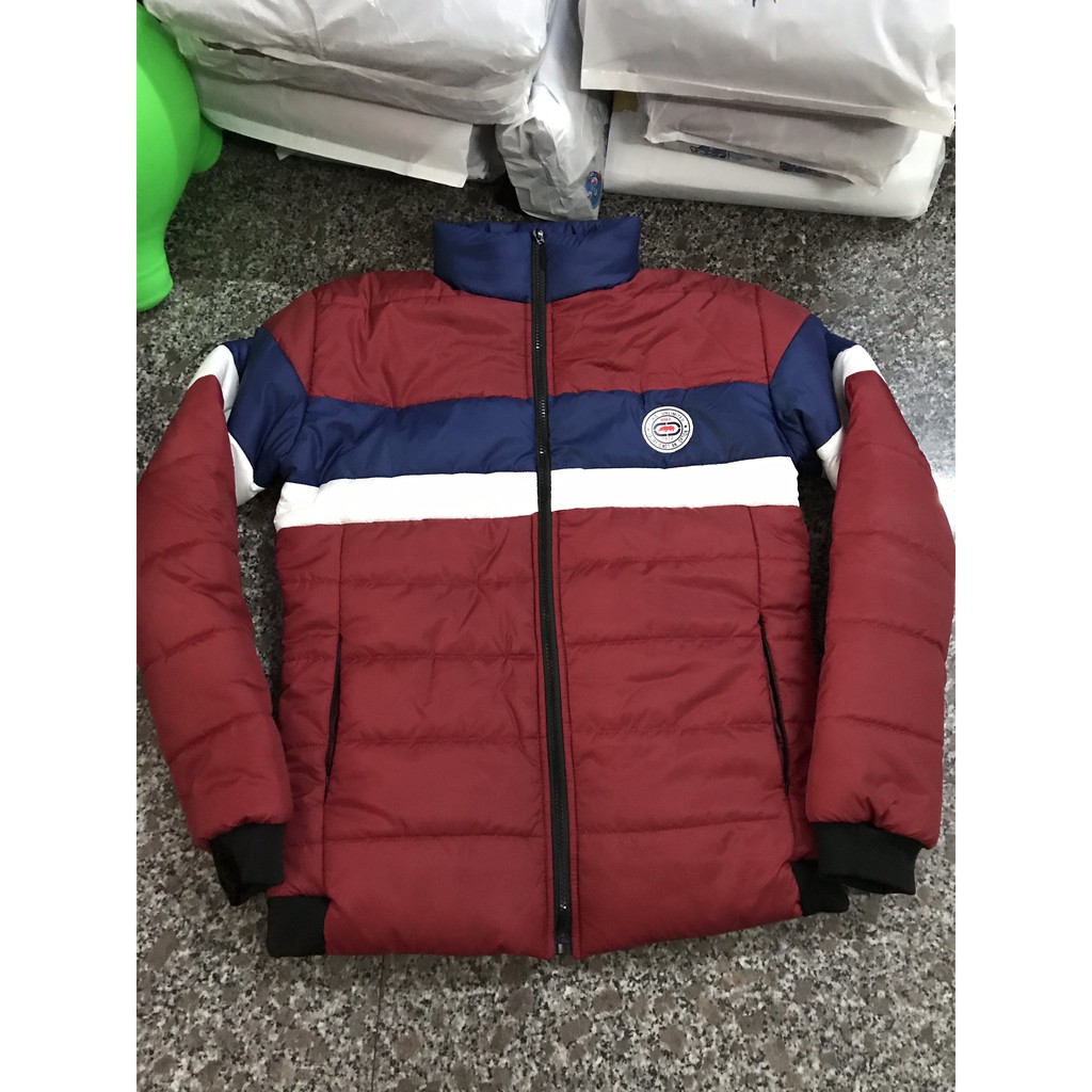 ÁO PHAO NAM CHẦN BÔNG 3 LỚP CAO CẤP AP04-TRẮNG KEM