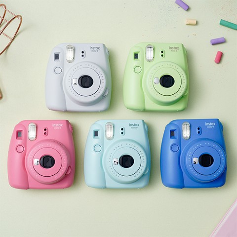 Combo Máy ảnh chụp lấy liền Fujifilm Instax mini 9 + túi xách Instax - Tặng kèm 10 tấm Film Fujifilm Instax mini 9