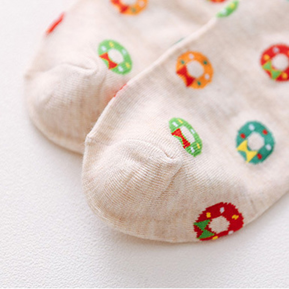 Vớ Cotton Họa Tiết Giáng Sinh Đáng Yêu
