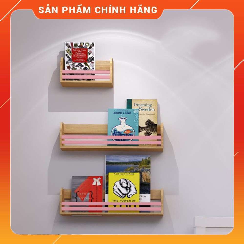 Kệ Sách Treo Tường Gỗ Thông Tự Nhiên Homefil - [ Sản Phẩm Cao Cấp ] - [ Hàng Đẹp Hơn ] Sản Phẩm Rất Được Yêu Thích