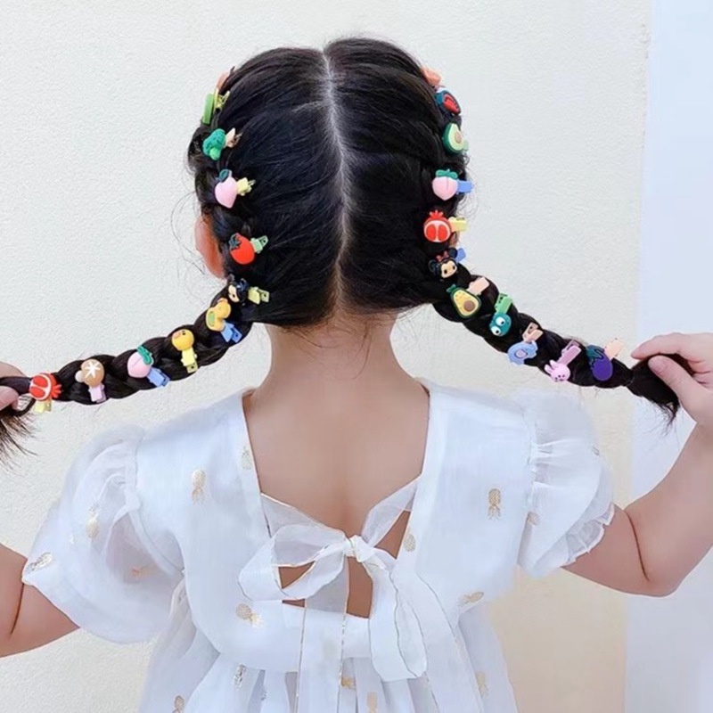 Kẹp Tóc Nhỏ Hình Hoa / Trái Cây Dễ Thương Thời Trang Mùa Hè