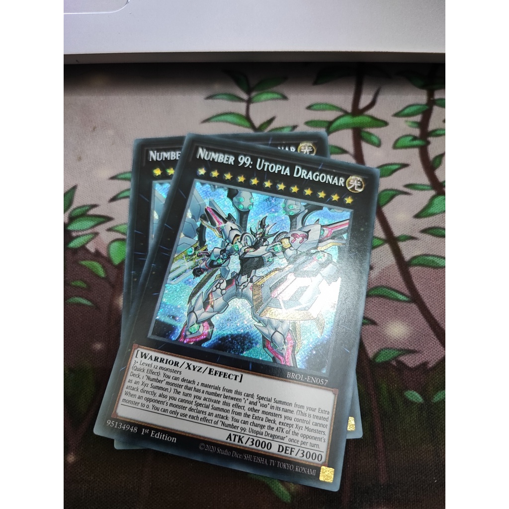 1 lá thẻ bài Number 99: Utopia Dragonar - BROL-EN057 - Secret Rare 1st Edition