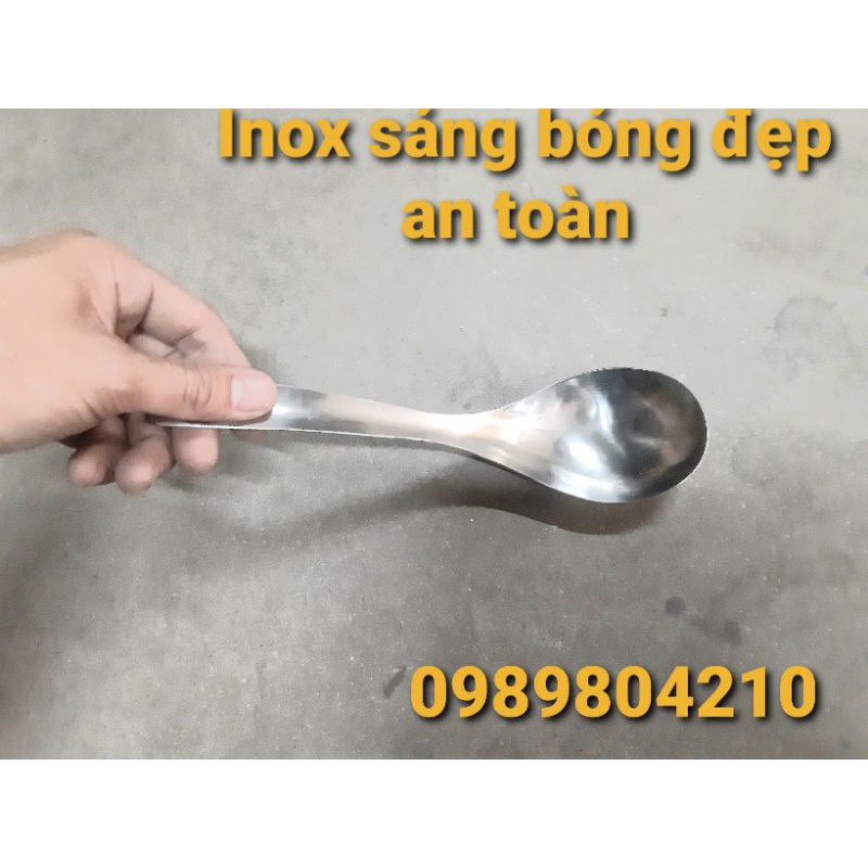 Môi canh inox ,môi múc canh inox ,vá súp ,thìa canh bầu ,thìa canh vuông inox không rỉ sáng bóng dày dặn  bền đẹp