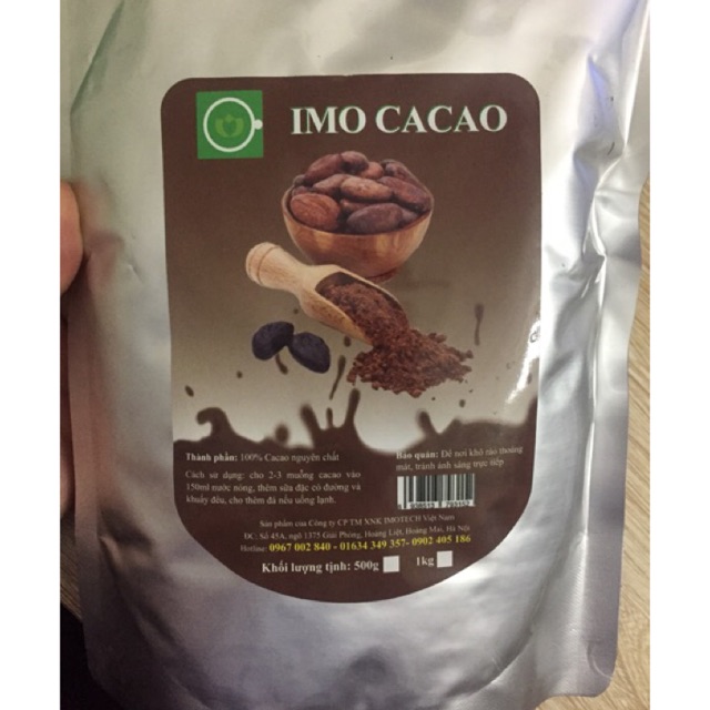 Bột cacao imo nguyên chất gói 500g