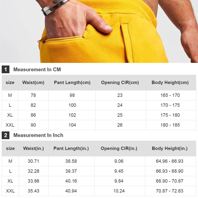 VQ Men's Cotton Sports Pants Comfortable Breathable Fitness Jogging Casual Pants