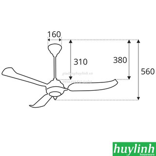 QUẠT TRẦN SINWA S138-ALU