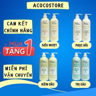Dầu Gội Cặp Biotin Collagen Chính Hãng 500ml - 1000ml Dưỡng Tóc Giảm Rụng Tóc Sạch Gàu Kiềm Dầu Không Bết Siêu Mượt