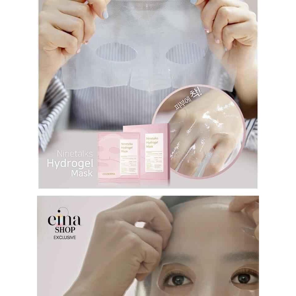 Mặt nạ gel thạch sinh học cellderma Ninetalks hydrogel mask hot hit