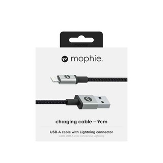 Cáp sạc nhanh Mophie 9cm, chuẩn kết nối light.ning - Bảo hành chính hãng