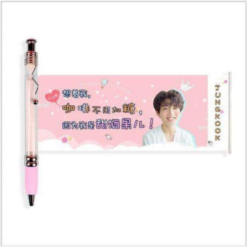 Bút bi BTS, bút kéo ảnh