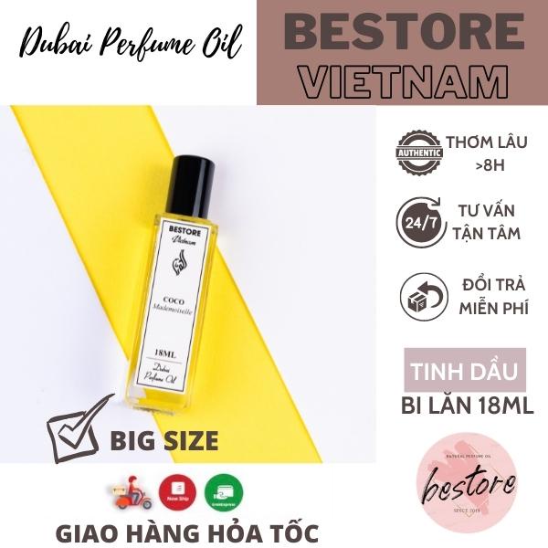 Tinh dầu nước hoa Dubai Bestore chai lớn 18ml - Dạng lăn tiện lợi