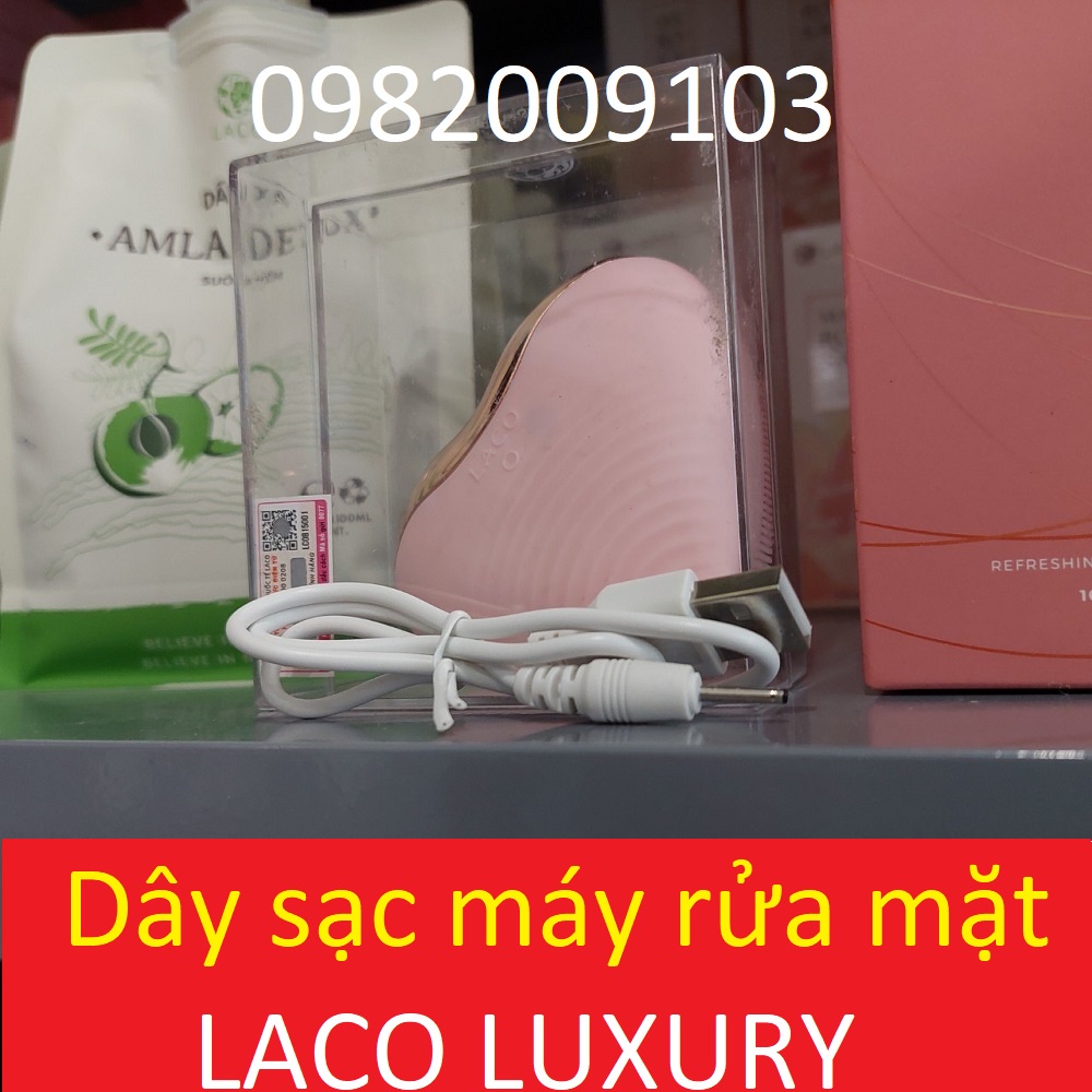 dây sạc máy rửa mặt laco cleansing facial luxury và Promax chân kim chính hãng