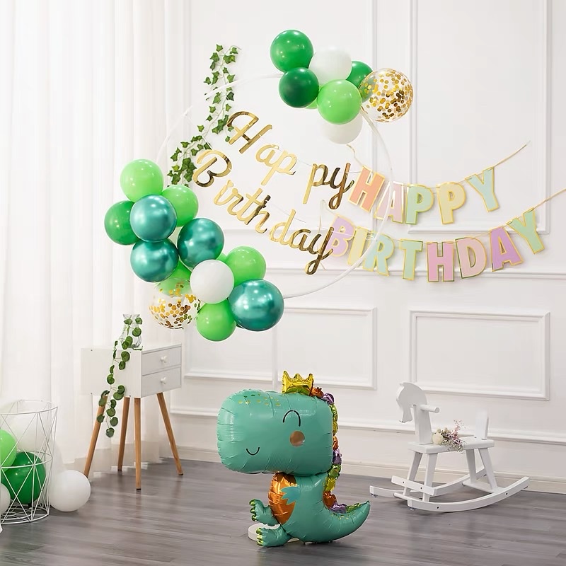 Bộ trụ trang trí sinh nhật , set bóng trang trí trụ tròn,Tặng bơm và phụ kiện