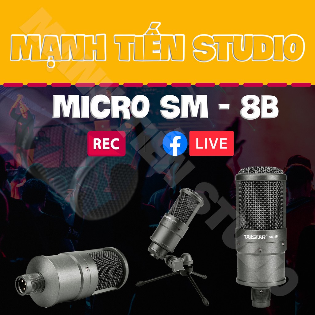 Mic thu âm Takstar SM-8B - SM8B chất lượng âm thanh tuyệt đỉnh