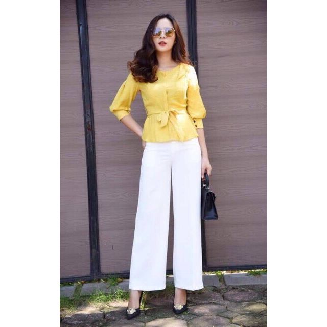 Quần ống rộng nữ khoá trước 💫 𝗙𝗥𝗘𝗘 𝗦𝗛𝗜𝗣 💫 chuẩn FOM,hàng cao cấp_chất mịn , siêu rẻ,Đen + Kem + Trắng | BigBuy360 - bigbuy360.vn