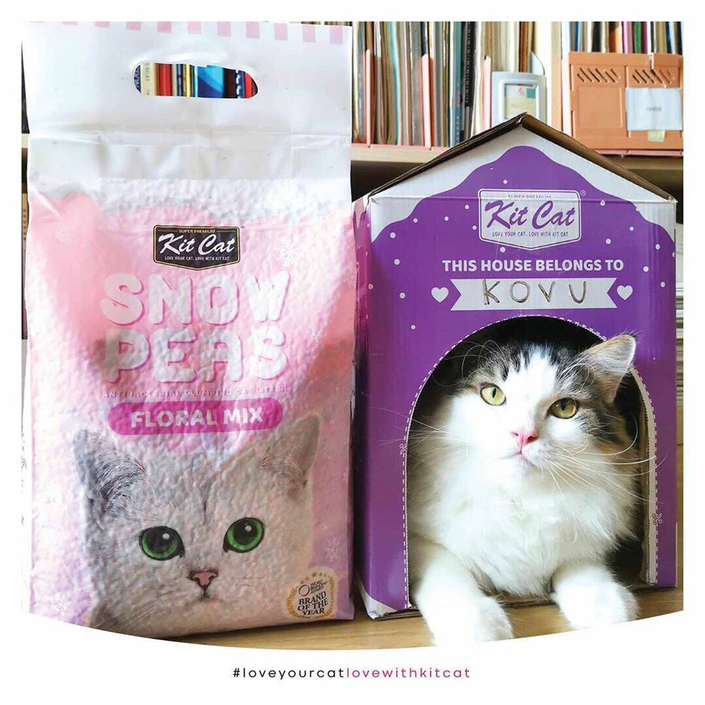 Cát Đậu Tuyết Kit Cat Snow Peas vệ sinh cho mèo 7L