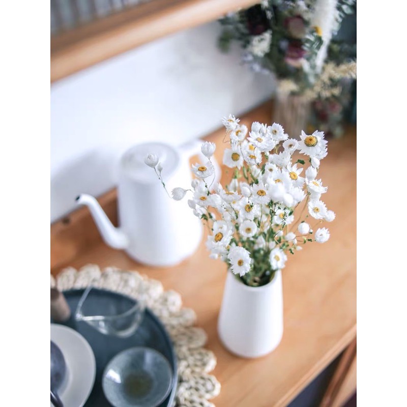 Hoa đơn điểu khô ⚡GIÁ TỐT NHẤT⚡ hoa khô trang trí decor nhà cửa, làm hộp quà tặng, tranh hoa khô treo tường (bó 100g)