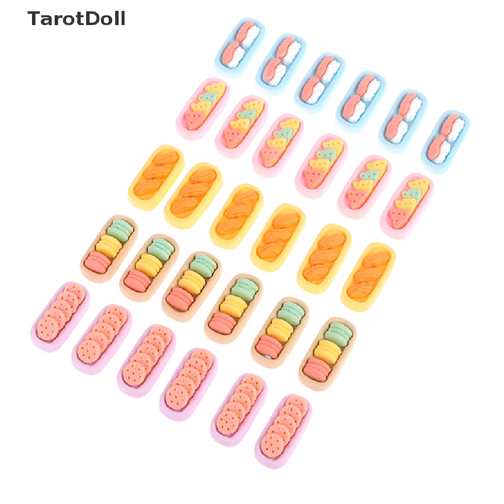 Set 6 Khay Đựng Bánh Mì Tỉ Lệ 1: 12 Trang Trí Nhà Búp Bê
