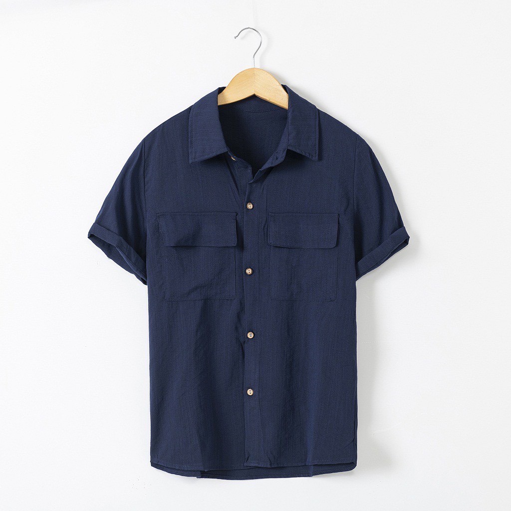 [Fashion] Áo đũi nam cổ bẻ , áo sơ mi đũi, Áo có cổ túi hộp cực hot | BigBuy360 - bigbuy360.vn